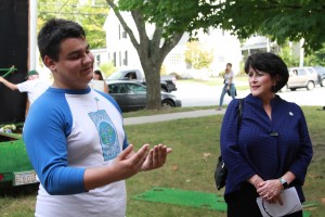 Michael Suchecki interacting at the following events of Betsy Sawyer Day. (AMELIA ONISHI)